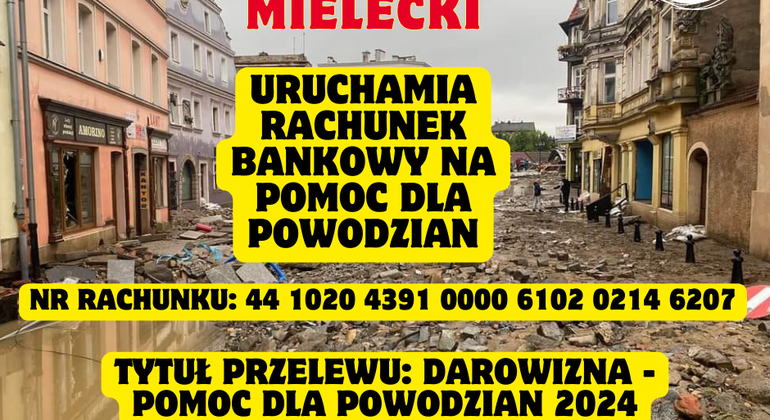 Powiat Mielecki z pomocą dla Powodzian